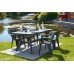 ALLIBERT BALTIMORE Záhradný stôl, 177 x 100 x 71 cm, grafit 17202808