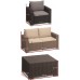 ALLIBERT CALIFORNIA 2 Seater set balkónový, cappuccino / piesková 17192233
