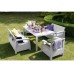 ALLIBERT CORFU FIESTA Set záhradný, biela/sivá 17198008