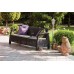 ALLIBERT CORFU LOVE SEAT MAX Pohovka, 182 x 70 x 79cm, hnedá/béžová 17197959