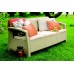 ALLIBERT CORFU LOVE Seat max pohovka, biela/sivá 17197959