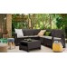 ALLIBERT CORFU RELAX Set záhradný, hnedá/béžová 17202123