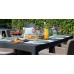 ALLIBERT GIRONA FLAT WAVES Záhradný stôl 160 x 90 x 74 cm, cappuccino 17205428