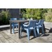 ALLIBERT LIMA 160 stôl 157 x 98 x 74cm, hnedá 17202806