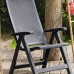 ALLIBERT MONTREAL Záhradná stolička polohovacia 2 ks, 63 x 67 x 111 cm, hnedá 17201891