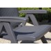 ALLIBERT MONTREAL Záhradná stolička polohovacia 2 ks, 63 x 67 x 111 cm, grafit 17201891