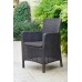 ALLIBERT TRENTON Záhradná stolička, 63 x 60 x 85 cm, grafit 17202798