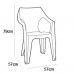 ALLIBERT DANTE Záhradná stolička, 57 x 57 x 79 cm, cappuccino 17187058