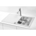 ALVEUS KARAT 10 kuchynský drez nerez/sklo, 860 x 500 mm, pravý, biela 1103658