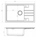 ALVEUS Set INTERMEZZO 130 drez 780x480 mm + batéria TONIA, biela + chróm