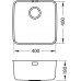ALVEUS LUNO 30 kuchynský drez nerez, 400 x 400 mm 1129251
