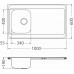 ALVEUS CLASSIC PRO 70 kuchynský drez nerez, 1000 x 600 mm, satin 1130471