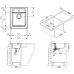 ALVEUS ATROX 10 kuchynský drez granitový, 400 x 500 mm, biela 1139079