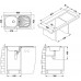 ALVEUS BASIC 80 kuchynský drez nerez, 860 x 435 mm, dekor 1008993