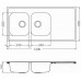 ALVEUS CLASSIC PRO 100 kuchynský drez nerez, 1200 x 600 mm, satin 1130474
