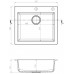 ALVEUS CORTINA 160 kuchynský drez granitový, 570 x 500 mm, čierna 1133447