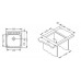 ALVEUS Basic 140 FI kuchynský drez, 465x465 mm, dekor 1009303