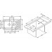 ALVEUS ELEGANT 110 kuchynský drez, 810 x 510 mm, dekor 1009389
