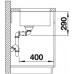 BLANCO Andano 400/400-U drez nerezový, s tiahlom 522988