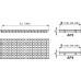 ALCAPLAST prelivový rošt bez protišmyku 35mmx195mmx1000mm AP4-195/1000