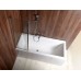 AQUALINE WILA vaňová zástena 90x140cm skladacia, chróm, číre sklo AQ5742