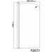 AQUALINE VILMA vaňová zástena 60x140cm, chróm, číre sklo AQ6014