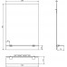 AQUALINE STRONG zrkadlo 50x70cm s otvormi pre policu 22429