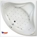 ARTTEC EXCLUSIVE massage FLAT 140x140 Hydro a air masážna akrylátová vaňa PAN00778