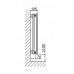 ISAN ARUBA DOUBLE HORIZONTAL kúpeľňový radiátor biela (RAL9010) 576/1800 DARD 0576 1800 02