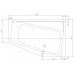 Gustavsberg LOGIC vaňa 160x105 offset pravý BA160LOG3REW-01