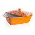 BANQUET Zapekaciu forma obdĺžniková s vekom 33x21cm Culinaria Orange 60ZF10