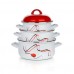 BANQUET 6D SADA SMALT: 16,18,20 CM Carmen 1306SM161820