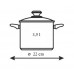 BANQUET Sada nerezových tlakových hrncov 3,5 + 6 L LARGO zelený knob 23ASG22635LL