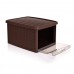 VETRO-PLUS Multifunkčný box 15 L s vekom Rattan Elegance Line, tm. hnedá 5530003