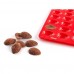 BANQUET Silikónová forma - orechy 40ks 34x26x1,4 cm, 165 gr CULINARIA red 3120155R