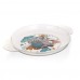BANQUET Detský plastový plytký tanier 234x183x24 mm, motív: Owl 55DPL4KDSOWL
