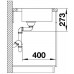 BLANCO ZEROX 400 IF/A InFino nerez Durinox s tiahlom 523100
