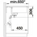 BLANCO DELTA II-F InFino SILGRANIT biela s excentrom prísluš. áno 523673