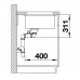 BLANCO SUBLINE 350/150 U InFino Keramika čierna drez vľavo bez excentru 523747