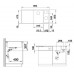 BLANCO Axia III 6 S-F Infino drez, s excentrom Silgranit, antracit 524663