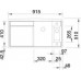 BLANCO Axia II 5 S-F drez Silgranit aluminium 516812