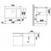 BLANCO Subline 700-U Level drez SILGRANIT vľavo, aluminium 518601