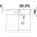 BLANCO Metra 45 S-F drez SILGRANIT, antracit 519081
