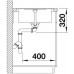 BLANCO Metra 45 S-F drez SILGRANIT, antracit 519081