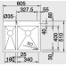 BLANCO Zerox Style 340/180-IF/A drez nerezový bez tiahla, hodvábny lesk 522257