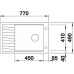 BLANCO Elon XL 6 S-F drez SILGRANIT s excentrom, aluminium 519512