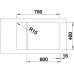 BLANCO ELON XL 6 S Infini bez exc. SILGRANIT 780x500mm, muškát 524852