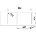 BLANCO Idento 6 S drez keramika PuraPlus s excentrom, biela 522122