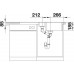 BLANCO Idento 6 S drez keramika PuraPlus s excentrom, biela 522122
