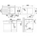 BLANCO Lexa 45 S Infino drez, s excentrom Silgranit, tartufo 524907